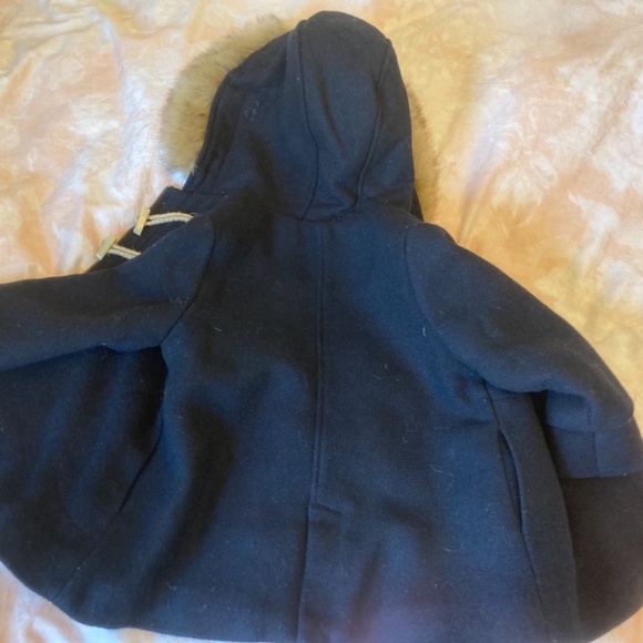 Zara fur wool coat(sold) - Picture 4 of 4